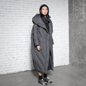 Long Cocoon Down Coat